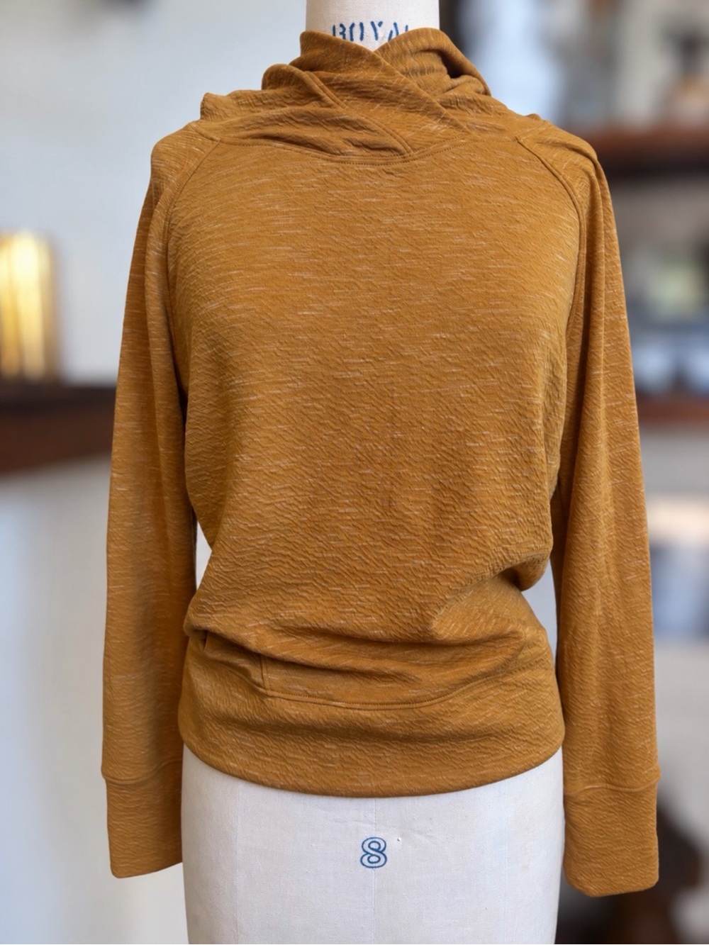 prAna Sunrise Hoodie Spiced Cowl Neck Pullover Small NWT Discontinued